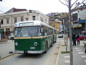 Trolleybus in Valparaíso