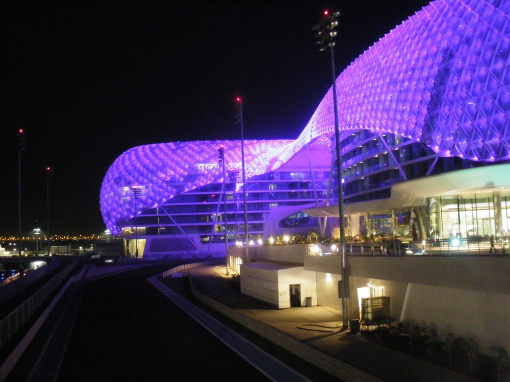 Rennstrecke in Abu Dhabi