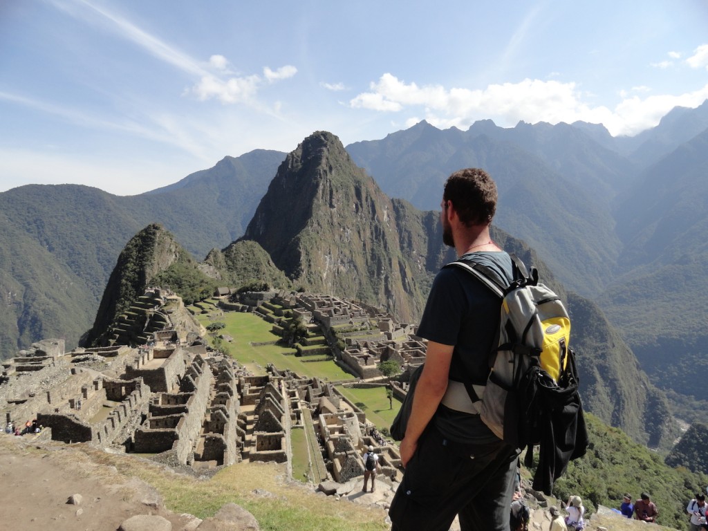 Neuer Rucksack am Machu Pichu