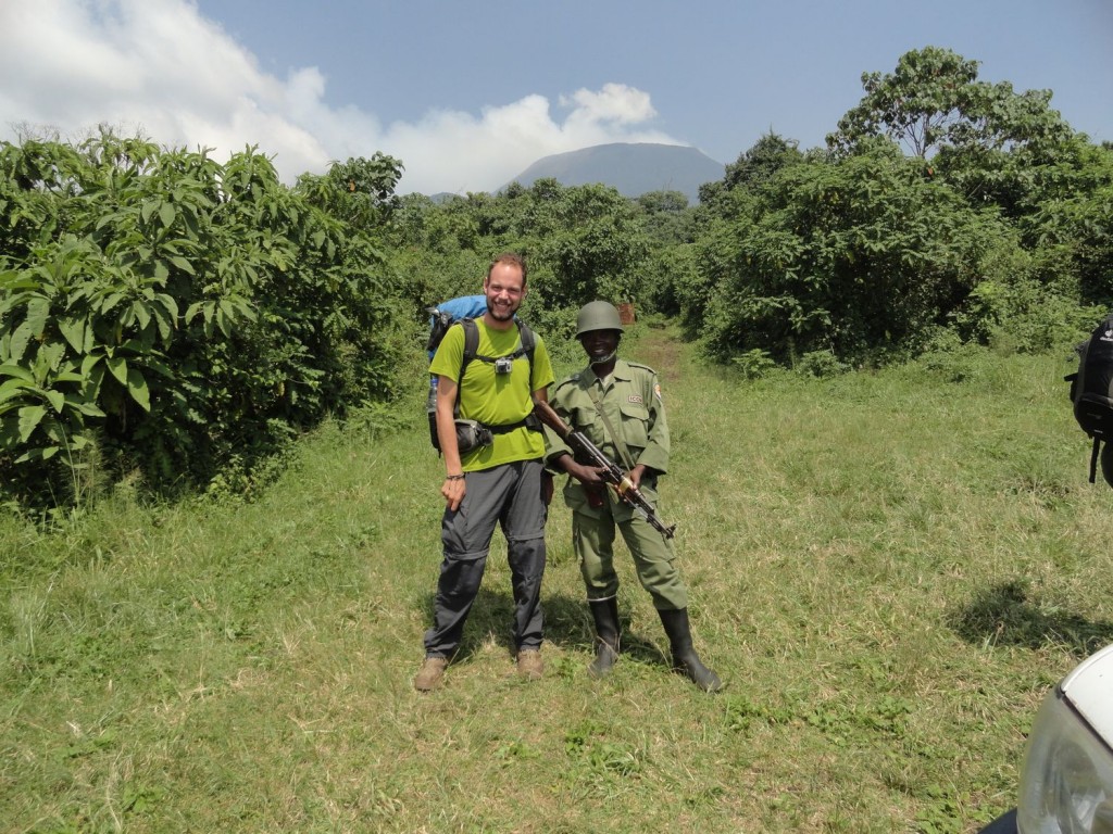 At the departure point with a ranger