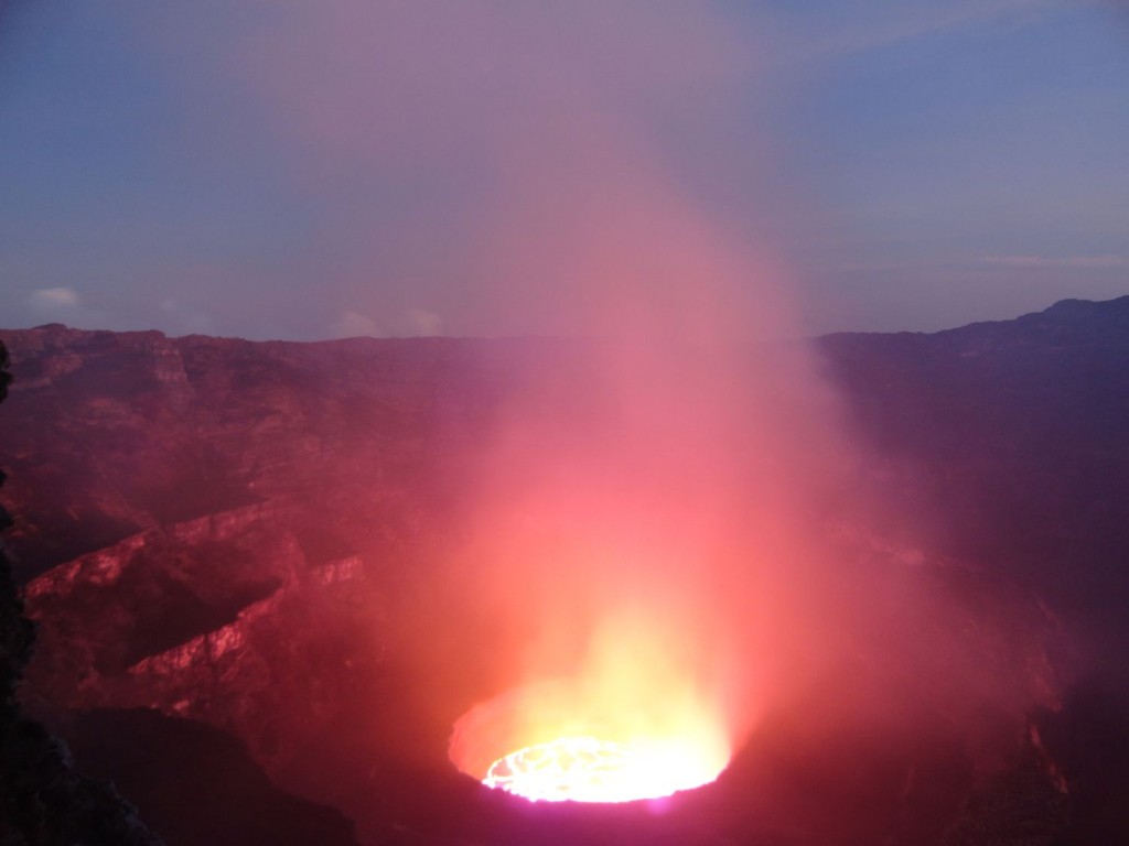 Glowing hot theater in the morning