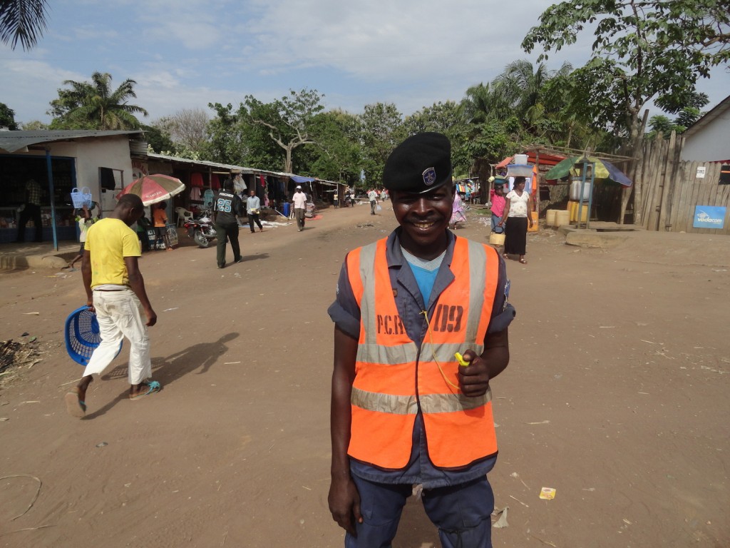 Traffic police in Lisala