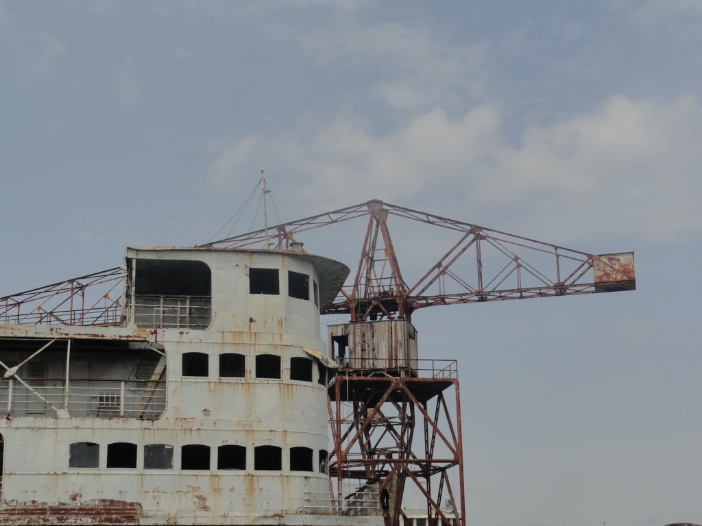Passagierschiff Goma in der Werft in Kinshasa