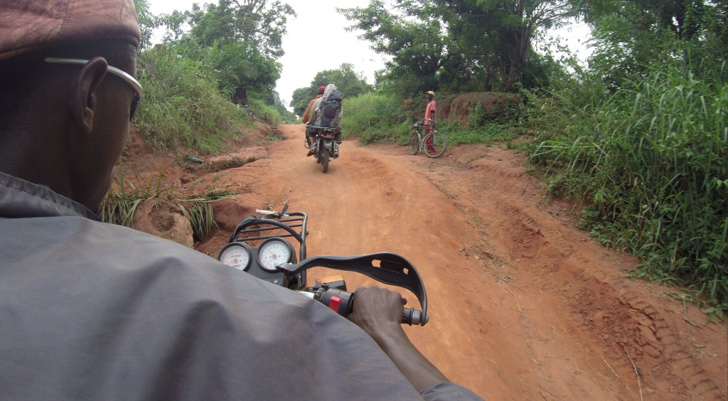 Bad roads in northern Congo