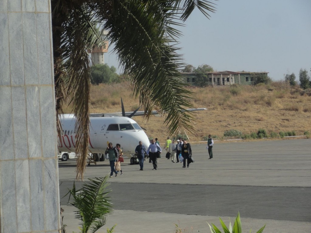 Flugzeug in Gonder