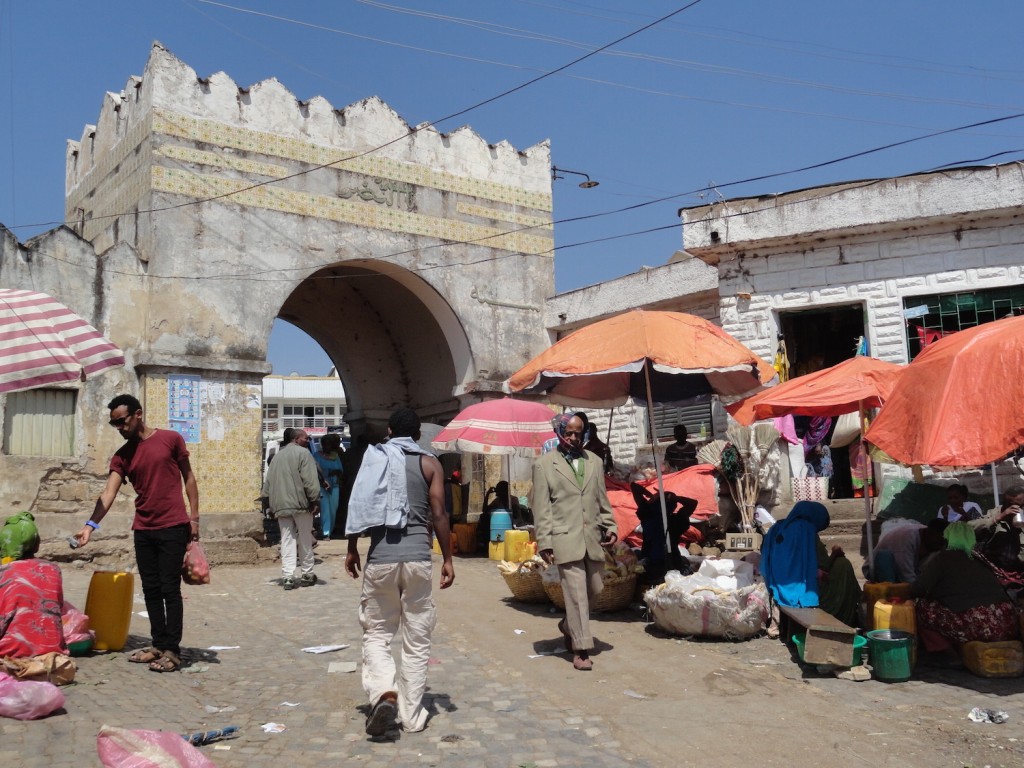 Shoa Tor und Markt in Harar