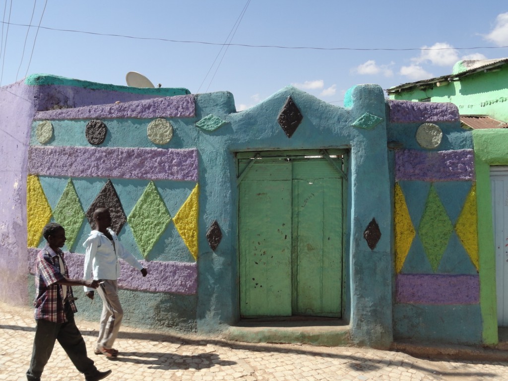 Bunte Häuser in Harar