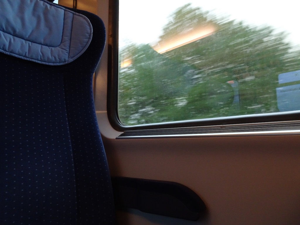 Immer unterwegs - in der Bahn