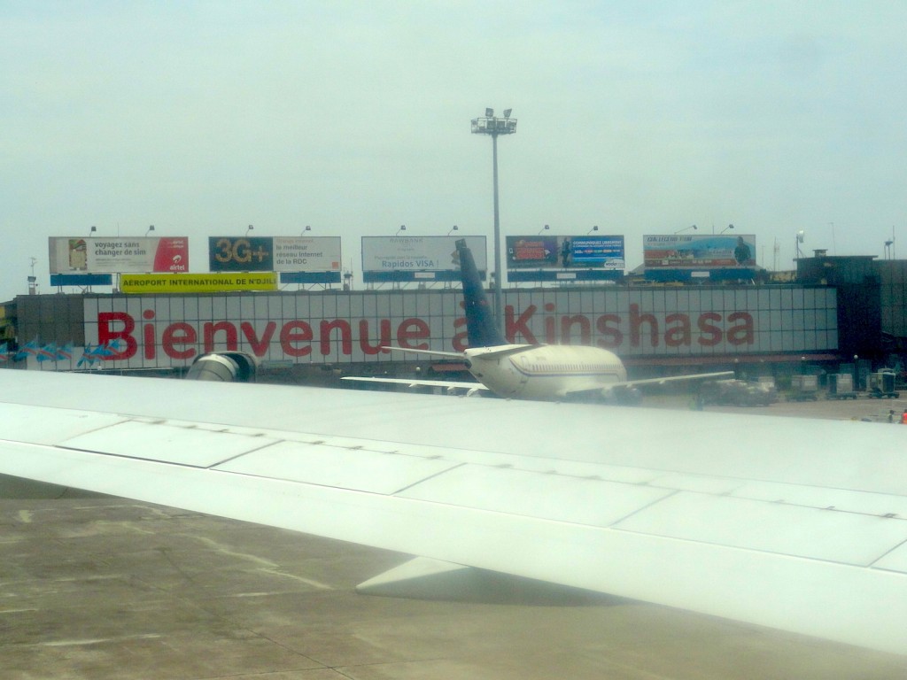 Welcome at Kinshasa airport