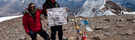 Gipfelfoto am Aconcagua