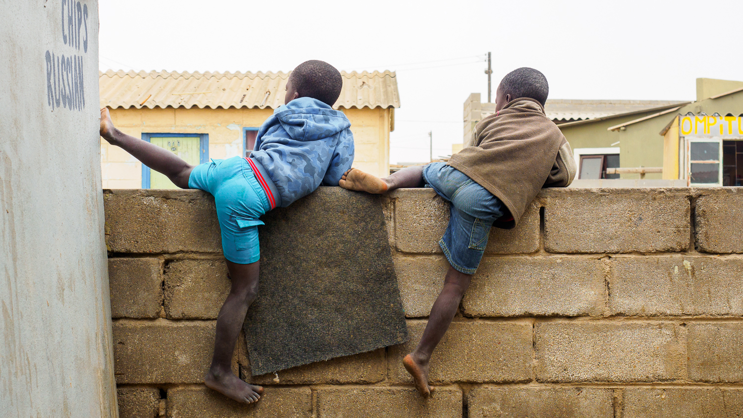 Kinder in den Townships Swakopmunds